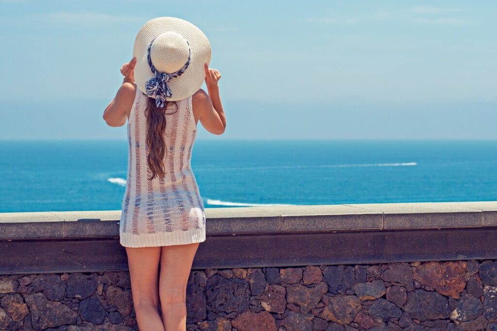 Beach vacation lightweight dress